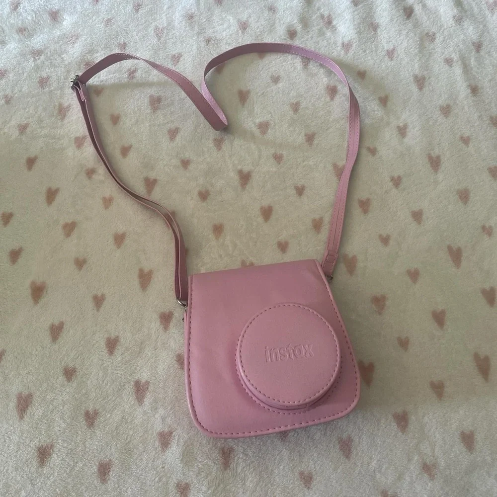 Pink Instax Polaroid Camera Bag